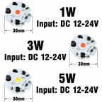 1W 3W 5W Driverless LED COB Chip White Red Green Blue Yellow Purple Full Spectrum 3-6V 8-12V 12-24V 1 3 5 W Watt Light Beads