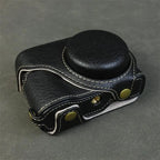 Handmade Leather Case for Panasonic Lumix TZ99 ZS99 Camera Carrying Bag with Adjustable Shoulder Strap