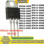 10-50pcs NEW BTA16-800C BTA08 600B 600C 800B 800C BTA10 BTA12 BTA16 BTA20 Silicon Controlled TO-220 IC Chip in Stock Wholesale