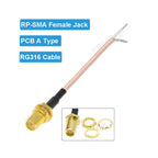 10PCS Single End SMA Female to PCB Soldering Pigtail RG316 Cable WIFI Wireless Router GPS GPRS Low Loss Jackplug Wire Connector