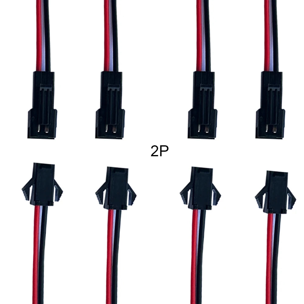 2Pin 3Pin 4Pin 5Pin 6Pin JST Led Connector Wire Cable Male/Female For WS2812B WS2811 WS2815 Led Strip Light 10Pair-100Pair