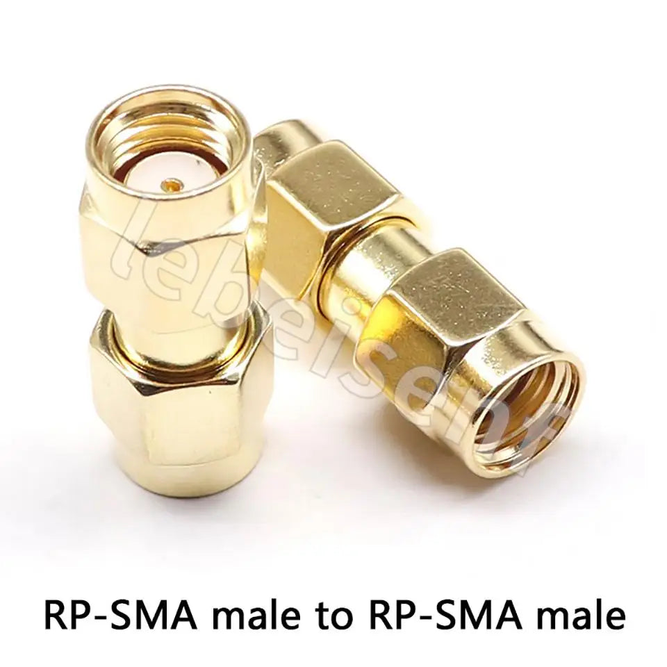 1/5/10/100PCS All Brass 1PC SMA To SMA Male Female Gold Plated RP SMA Male RP-SMA Female Connector RF Adapter Straight Bent L/T