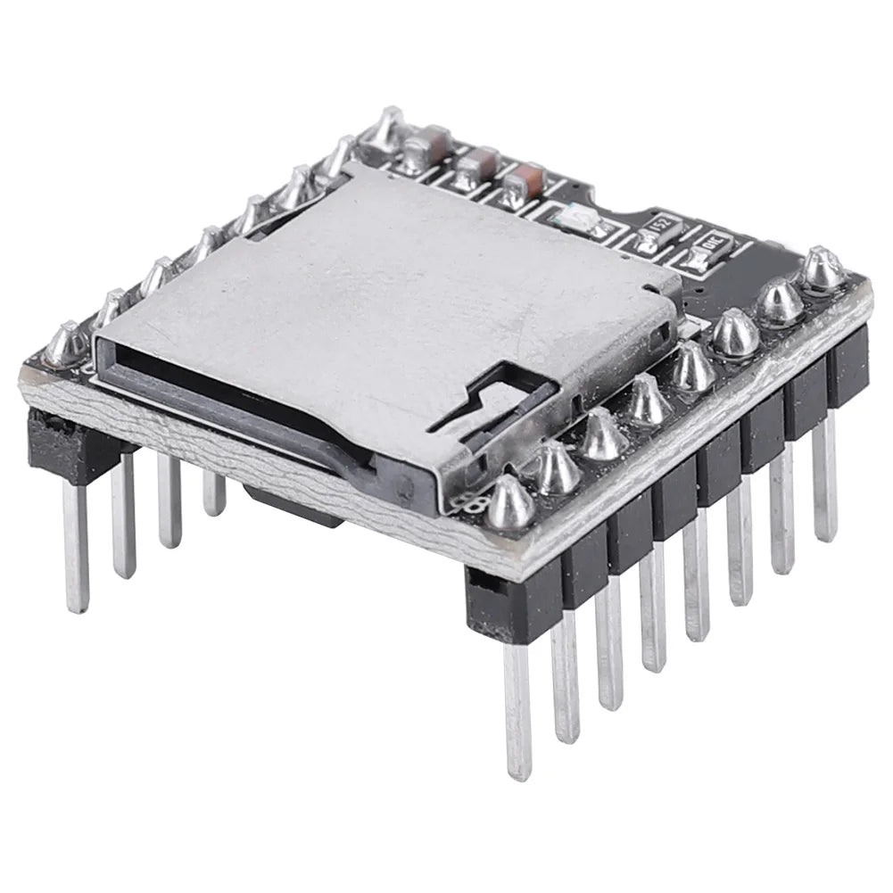 DFPlayer Mini MP3 Player Module TF Card U Disk Mini MP3 DF Player Audio Voice Module IO/Serial Port/AD MP3-TF-16P for Arduino