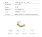12V PIR Motion Sensor LED Strip Lights Auto On/Off Stair Wardrobe Closet Kitchen Backlight 1M-5M Human Infrared Sensing LED Tape