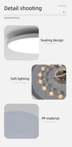 TUYA Intelligent LED Ceiling Light RGB Remote Dimming WiFi Bluetooth Decorative Light Living Room Bedroom Indoor Home Light