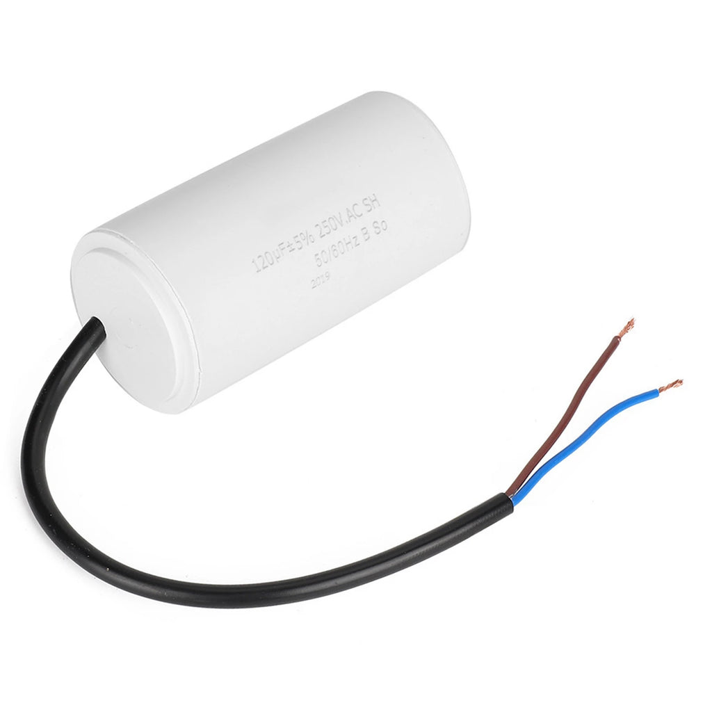 CBB60 Run Capacitor with Wire  250V AC 120uF 50/60Hz for Motor Air Compressor CBB60 Capacitor Motor Capacitor Run Capacitor