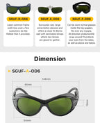 Cloudray 1064nm OD6+ Laser Safety Goggles Protective Glasses Shield Protection Eyewear For YAG DPSS Fiber Laser