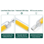 5/10Pcs Bright LED R7s COB Glass Tube AC 110V 220V 5W 10W 20W 78mm 118mm Corn Light Bulb J78 J118 Home Replace Halogen Lamp