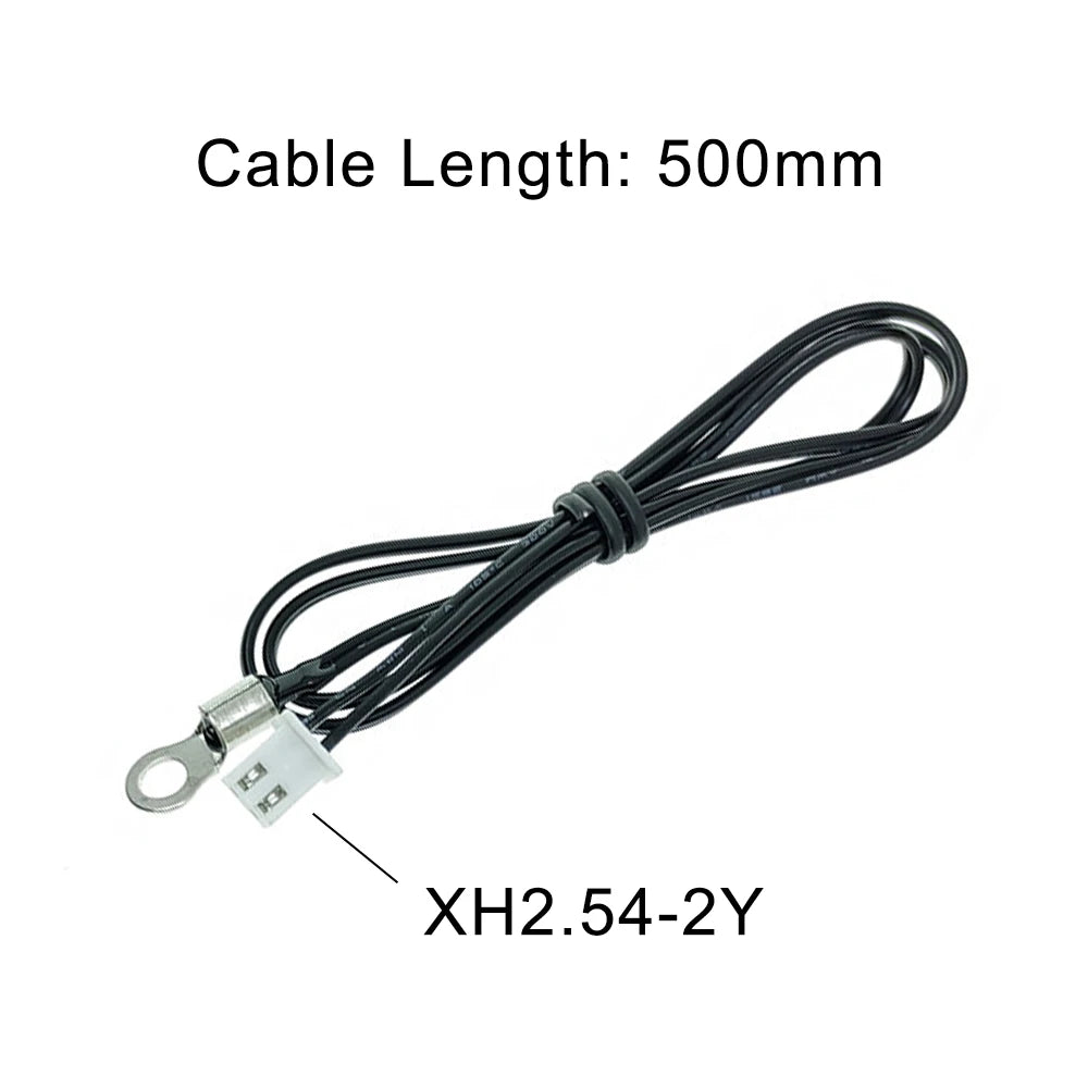 10PCS NTC Temperature Sensor OT Probe with Copper Ring 5K 10K 20K 50K 100K Thermistor B3950 1% Threaded Mounting