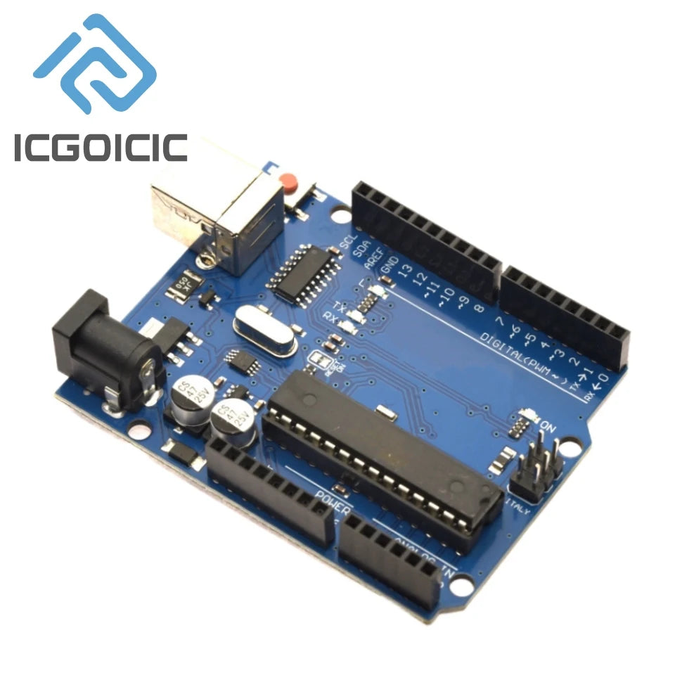 For Arduino UNO R3 Dev Board with USB Cable, ATmega328P ATmega16U2 Microcontroller Module