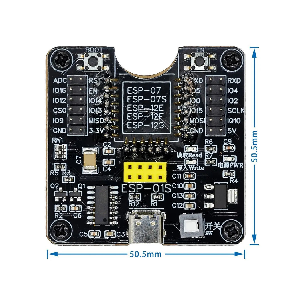 ESP8266 ESP-32 ESP32-WROVER Development Board Test Programmer Socket Downloader for ESP-01 ESP-12F ESP-07S ESP-12S ESP32