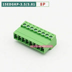 5/10PCS Aerial Butt Welding Type 15EDGRK-3.5mm 3.81mm Plug-in Terminal Block 3.5mm 3.81mm Pitch 2/3/4/5/6/7-12P Female Socket