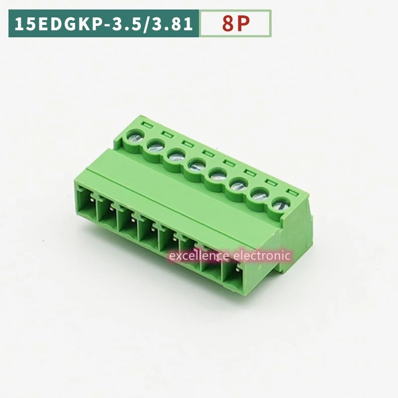5/10PCS Aerial Butt Welding Type 15EDGRK-3.5mm 3.81mm Plug-in Terminal Block 3.5mm 3.81mm Pitch 2/3/4/5/6/7-12P Female Socket