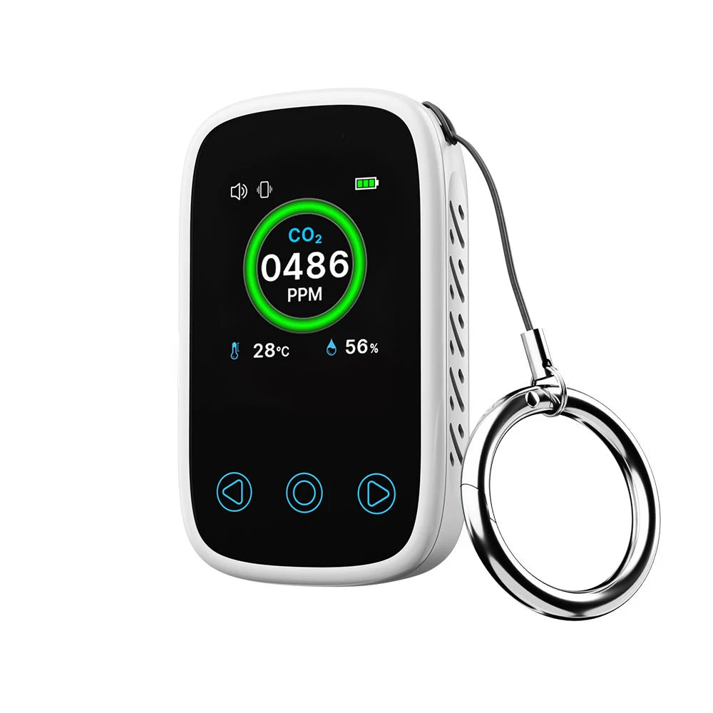 3 in 1 Air Quality Meter CO2 Temp Humidity Tester LCD Screen NDIR Sensor Carbon Dioxide Monoxide Detector with Voice Alarm