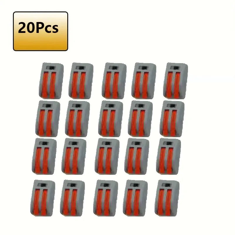 60Pcs Lever Wire Connectors Kit, Push-in Electrical Connectors Quick Connect 2/3/4/5 Conductor Combination, Termal Blocks