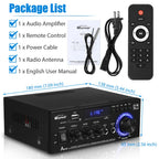 Woopker AK35/AK45 Pro/AK55 Digital Amplifier Bluetooth Sound Amplifier 2 Channel HIFi FM USB Audio Amp For Home Car Karaoke