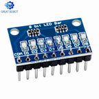 BS 3-24V 8 Bit Blue/Red Common anode/cathode LED indicator Module Breadboard kit Board for MCU ARM 3d printer for UNO MEGA2560