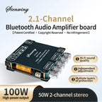 YS-TB21H TPA3116 Bluetooth 5.1 Audio Amplifier Board 2.1 Channel 50Wx2+100W Subwoofer APP Control HiFi Stereo Power Amp