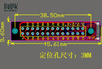 USB Type-C Male & Female Test Board 24Pin, Breakout Module with PCB and Pin Header