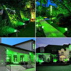 4pcs Solar Spotlight Outdoor Garden Wall Lamp for Tree Street Decor IP65 Waterproof LED Green Landscape Countyard Solar Light