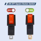 4/5pcs Rocker Switch Lighted KCD3 Rocker Switch On Off 3 Pin 2 Position Boat Rocker Switches 125V 250V AC SPST