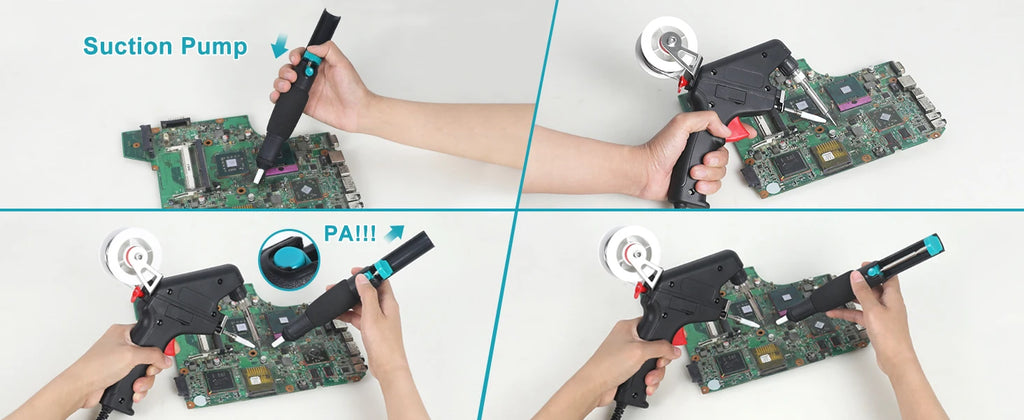 Toolour Solder Sucker Desoldering Vacuum Pump Solder Removal Tool Soldering Iron Auxiliary Tool Welding Accessories