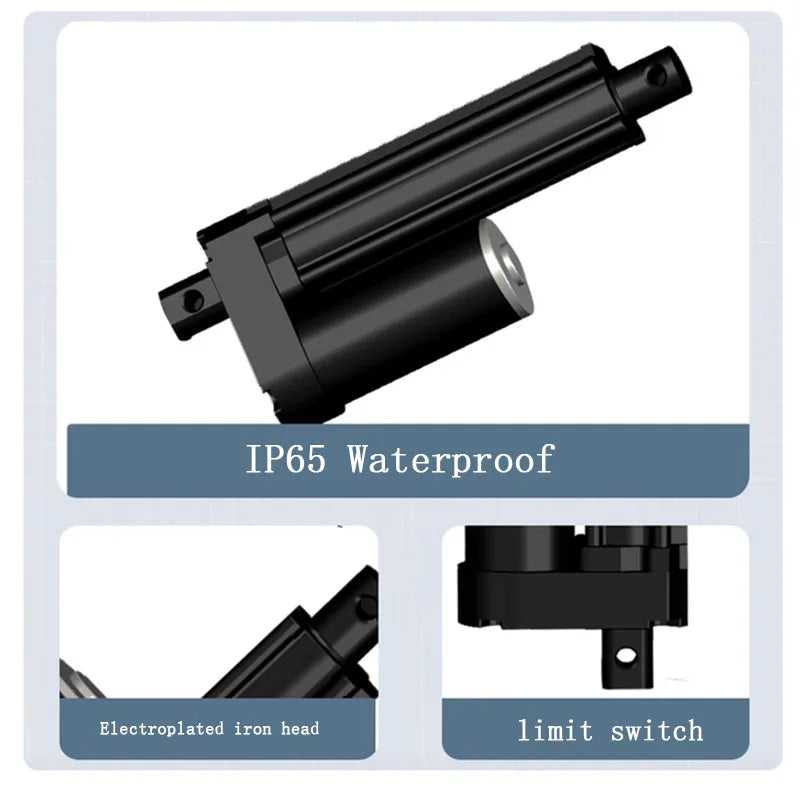 Industrial Heavy Duty Linear Actuator with IP67 Waterproof 3500N Built-in Limit Switch Push Rod for Electric Lifting System