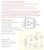 OP1100 Dual Differential Fully Symmetric Discrete Component Single Operational amplifier Upgrade OPA604 OPA627 NE5534