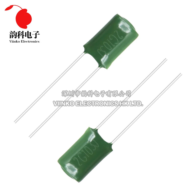 20pcs Polyester film capacitor 250V 400V 1000V 2.2nF 4.7nF 10nF 22nF 68nF 100nF 2E222J 2E472J 2E223J 2E683J 2E104J 2G103J 3A332J