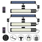 316/158 LED Solar Light Bar Outdoor 7 Mode Motion Sensor Separate 1/2Head Lamp with 3 Meter Wire Street Wall Lights Garage Yard