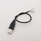 5V USB 2.0 A Female Male Power Supply Cable Connector 2Pin 4Pin Wire Charge Extension Cable Adapter Welding Line DIY 0.3m 1m 2m