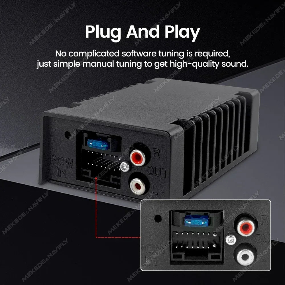 Car Audio DSP Processor 4*39W for Android Radio Stereo Universal Amplifier HIFI Speakers Simple Improve Subwoofer Plug and Play