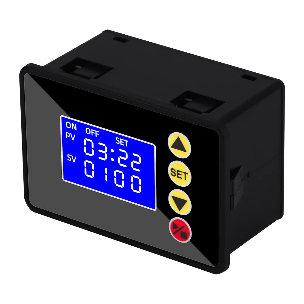 Time Timer Microcomputer Time Controller AC 110-220V DC 12V 24V Hour Counter LCD Digital Display Programmable Timer Timegrapher