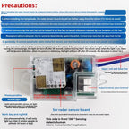 110V-220v Human Presence Sensor 24G Microwave Radar Controller Detection Micro-motion Breathing  Motion Sensor Switch