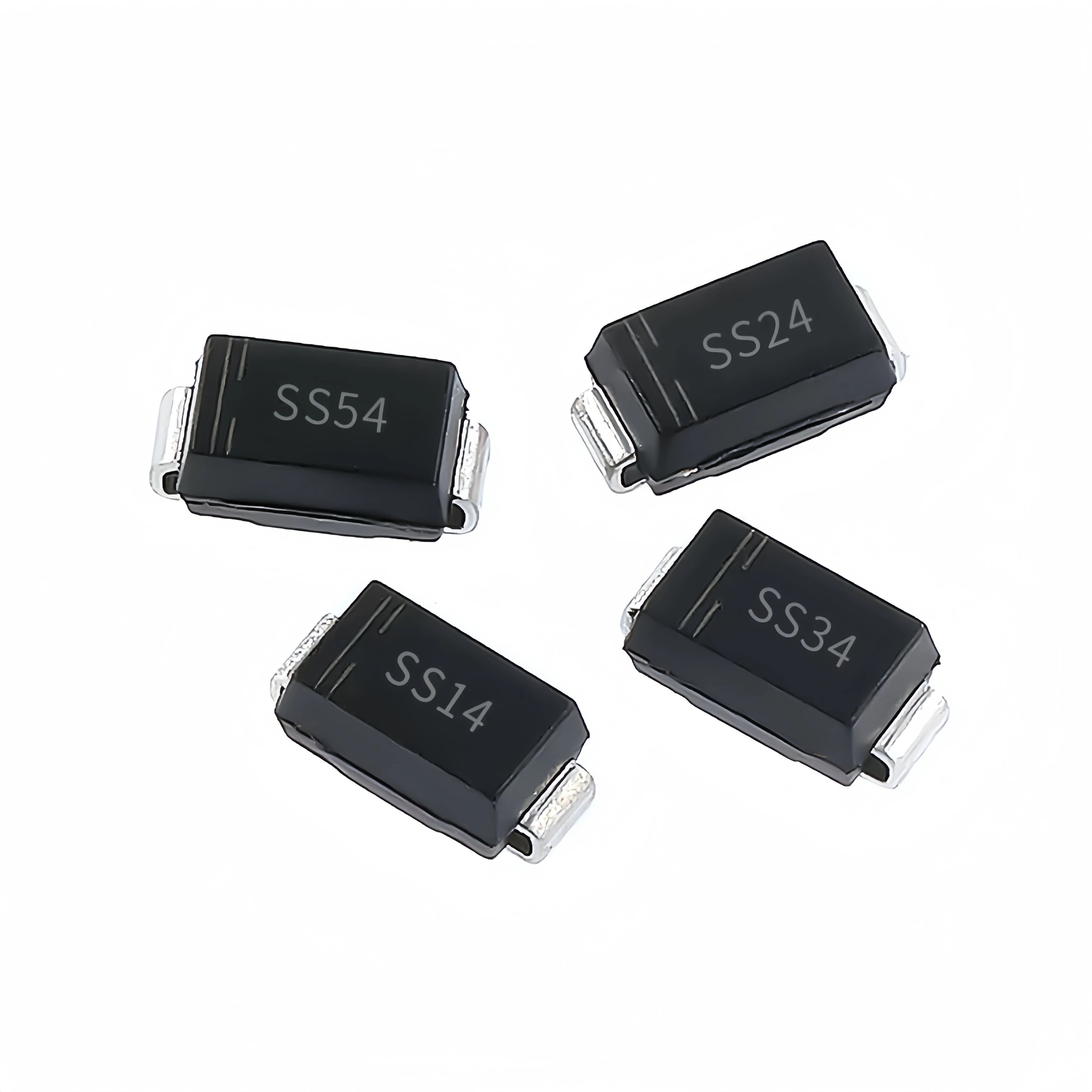 SMD Schottky Diode SS14 SS24 SS34 SS54 SMA Package 1A 2A 3A 5A 40V  50pcs/100pcs/200pcs/500pcs