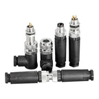 M8 Sensor Connector Waterproof Male&female Plug Straight Angle Screw Threaded Coupling 3pin 4pin 5Pin