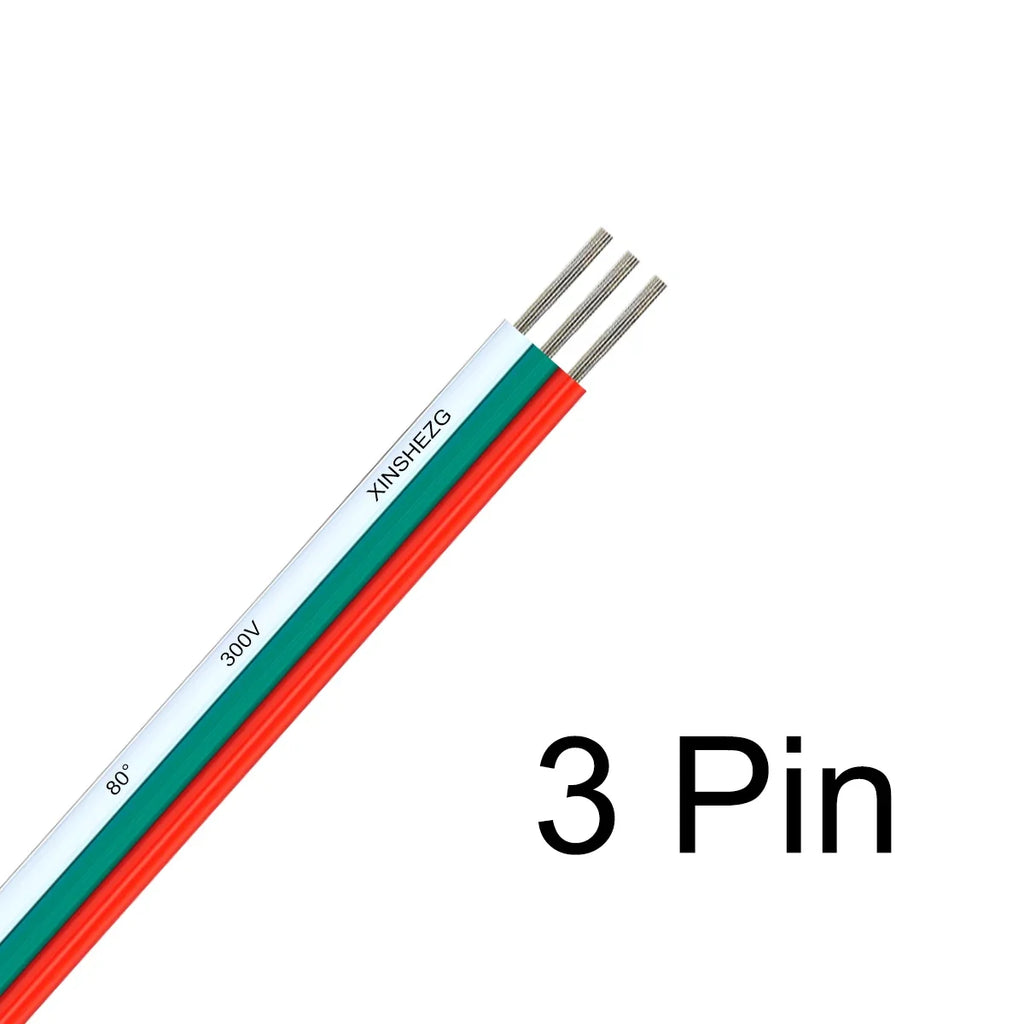 2/3/4/5/6pin LED Strip Extension Cable 22 20 18AWG LED Cable Electrical Wire For RGB RGBW WS2812B LED Strip Lights JST Connector
