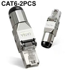 NEW 2026 2PCS RJ45 Cat8 Cat7 Cat6A Connector Shielded Toolless Modular Termination Plug 2000MHz 40G LAN Cable for 22AWG-24AWG