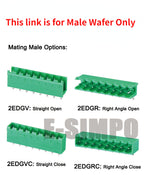 100pcs 2EDGR 5.08mm 2EDGV 2/3/4/5/10P Vertical/Right Angle Male Pin Wafer Only Phoenix Contact Connector PlugIn Terminal Block
