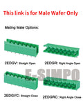 100pcs 2EDGR 5.08mm 2EDGV 2/3/4/5/10P Vertical/Right Angle Male Pin Wafer Only Phoenix Contact Connector PlugIn Terminal Block