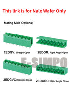 100pcs 2EDGR 5.08mm 2EDGV 2/3/4/5/10P Vertical/Right Angle Male Pin Wafer Only Phoenix Contact Connector PlugIn Terminal Block