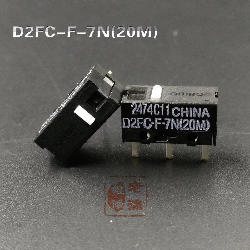 micro switch D2FC-F-7N 20M suitable for OMRON the 10M 50M button of Steelseries Logitech G403 G603 G703 mouse 2pcs/Lot