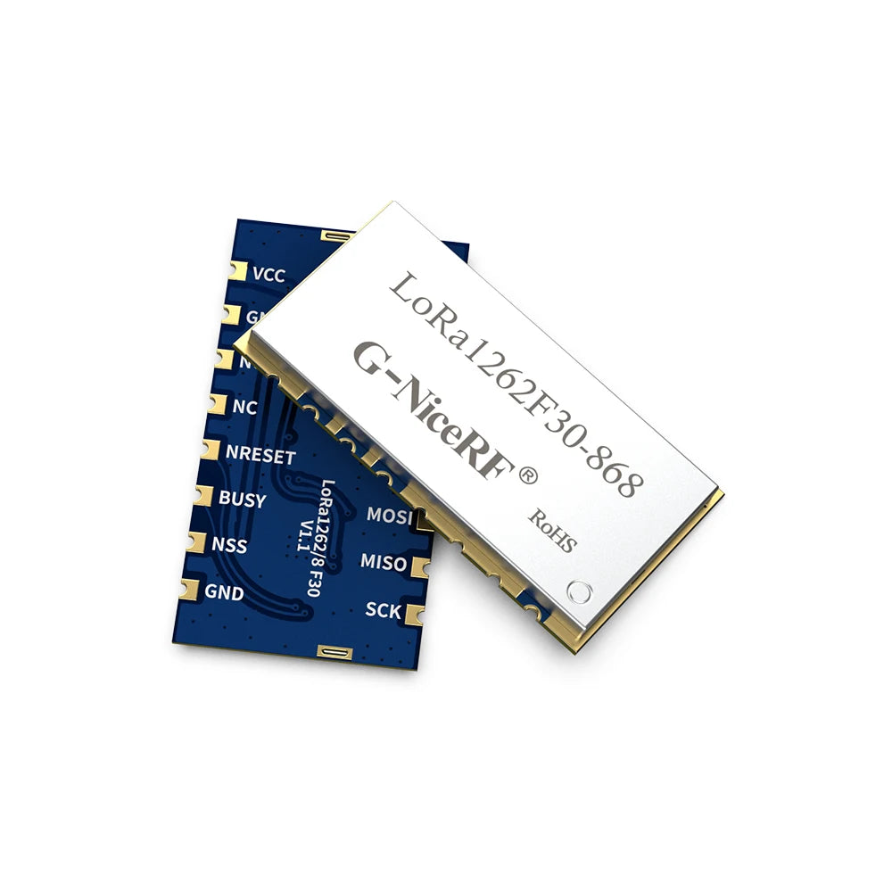 2pc/lot LoRa1262F30 868MHz SX1262 33dBm -148dBm TCXO High Sensitivity Low Current 2W SPI Port LoRa Module