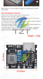 1/2/5PCSType-C USB Lithium Li-ion 18650 3.7V 4.2V Battery Charger Board DC-DC Step Up Boost Module TP4056 DIY Kit Parts