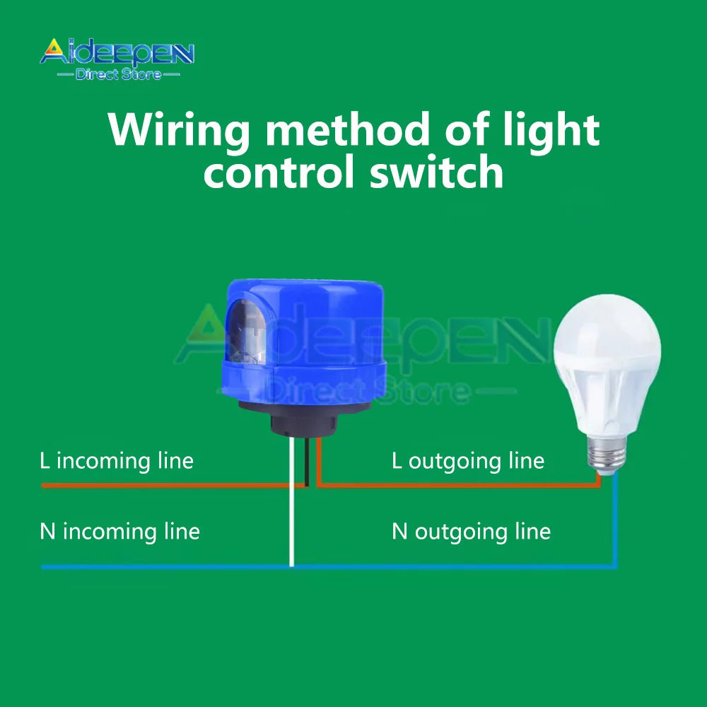 Outdoor Lights Auto On Off Photocell Sensor Switches Outdoor Photo Cell Sensor Dusk to Dawn Sensor for LED Barn Light 110V 220V