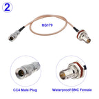DIN 1.0/2.3 Mini BNC Male to BNC Male/Female Connector RG179 RF Coaxial Cable HD SDI 75ohm For Blackmagic HyperDeck Shuttle