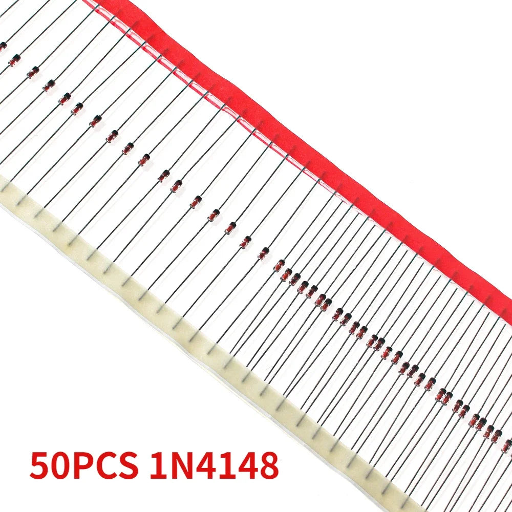 50/100/200pcs Rectifier Diode Schottky Diodes Kit 1N4007 1N4148 1N5819 1N5399 1N5408 1N5822 FR107 FR207 Fast Switching