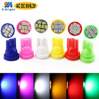 10Pcs AC/DC 6V 6.3V Led Bulb Arcade Pinball Car Light T10 W5W 555 192 168 194 1206 8 SMD LED White Blue Red Green Amber Pink