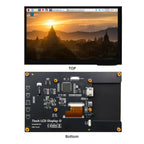 5inch/7inch Raspberry Pi HDMI display capacitive touch display with Raspberry Pi 5/4B high-definition IPS