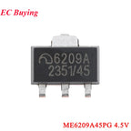 100Pcs/5pc ME6209 6209A ME6209A 3V 3.3V 4V 4.5V 5V ME6209A33PG ME6209A50PG SOT-89 Low Power Dropout LDO Linear Regulator IC SMD